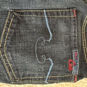 Chic Vintage Dark Blue Boot Cut Jeans